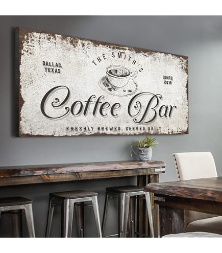Erosebridal Coffee Beans And Coffee Large Canvas Wall Art Rustic Farmhouse Style Pictures, Roasted Beans With Cups Cafe Posters Bar Decor Picture Paintings For Bedroom Kitchen 58''X 29