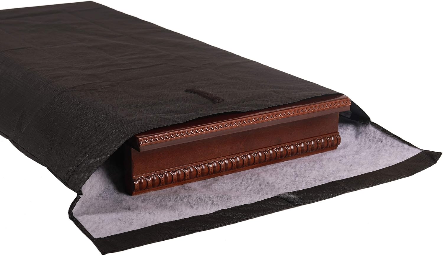 Sorefy Felt Lined Dining Table Leaf Storage Bag with Velcro Closure. Water Resistant and Scratch Resistant, 52" x 28", Black: Home & Kitchen