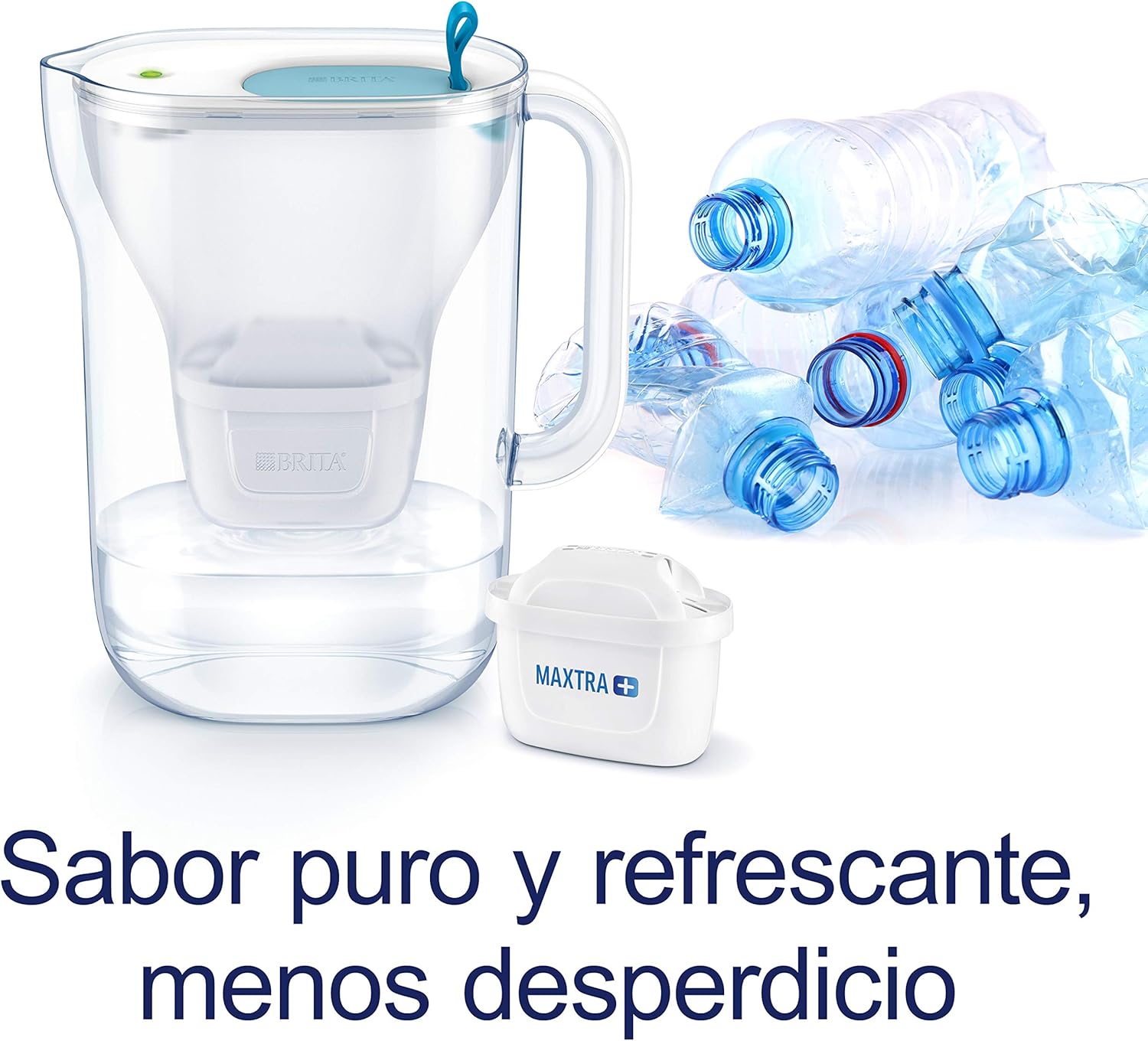 Amazon Com Brita Style Water Filter Jug Maxtra Soft Blue Kitchen Dining