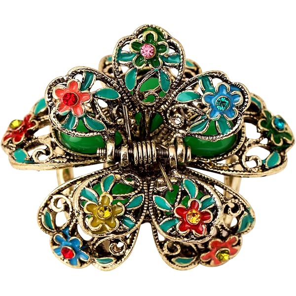 Amazon.com: MINACHI Bohemian Style Floral Hair Claws Hair  display picture 3
