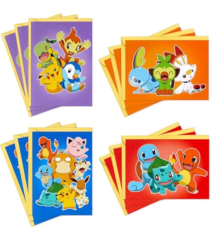 Amazon.com: ColorBoxCrate Pokemon Valentines Day Cards for School Classroom  Exchange, Valentine I Choose You 10 Pack, : Office Products