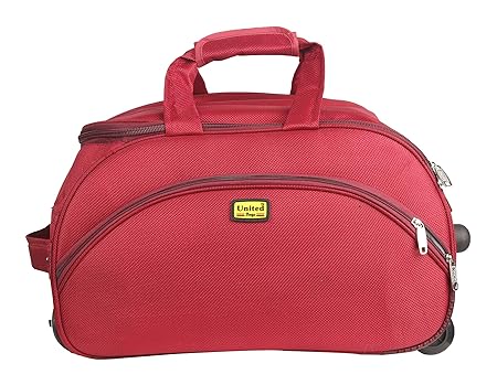 UNITED Modern Polyester 20 inch Red Softsided Travel Duffle