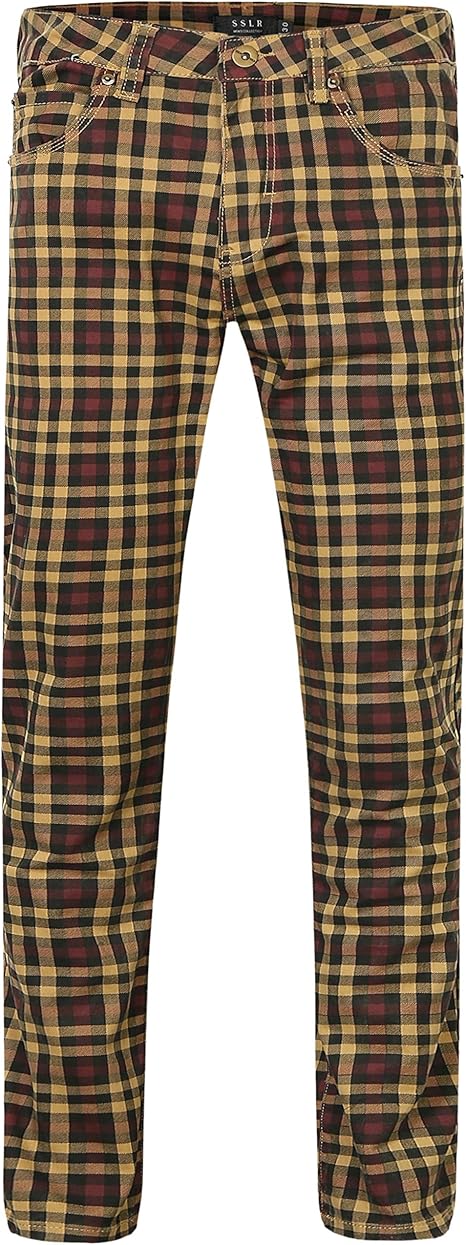 checkered jeans for men