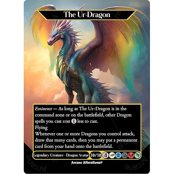 Amazon.com: 4x | The Ur-Dragon | Anime | Full Art | Foil or