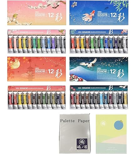 絵の具/ポスターカラー Holbein G715 Gouache 24 Color Set 15 ml Holbein Artist Gouache Set of 24 G715 : 24 x 15ml tubes