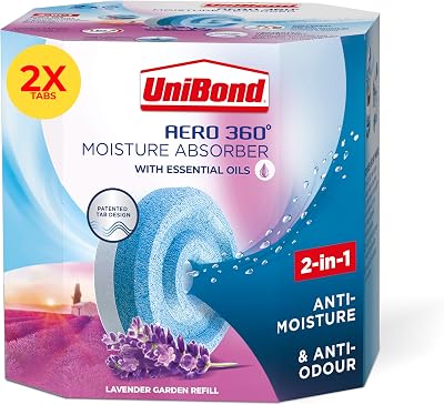 Unibond AERO 360 Lavender Garden Refill Tabs 2x450g for Dehumidifier