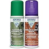 Nikwax Nubuck & Suede Footwear Clean/Waterproof Duo-Pack, 125ml