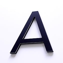 Self Adhesive 6 Inch House Numbers Matte Black