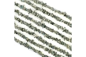 GEMMARTUSA CHIP AND RONDELLE Labradorite Chip Beads Stones, Irregular Shaped Chip Loose Beads Strands for Jewelry Making, AAA+ Quality Semi-Precious Chip Beads, Necklace, 1 Strand 34”, 3-7mm, GM GemMartUSA (CHLB-70001)