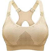 HOFISH Womens Seamless Maternity Sleep Bras Breastfeeding Everyday Bra 3 Pack