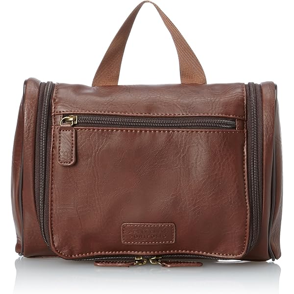 Amazon.com: Perry Ellis Portfolio Men's Saffiano Zip Top Travel