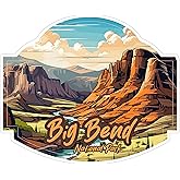 Big Bend National Park Texas Sticker 4 Inch Travel Souvenir Destination - Waterproof Vinyl Decal for Laptop Water Bottle Car Tumbler - Durable Aesthetic Long-Lasting Stickers for Adults ID44990