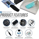 TDBS Rubber Broom Long Handle Rubber Bristles Sweeper Squeegee 120cm view 2