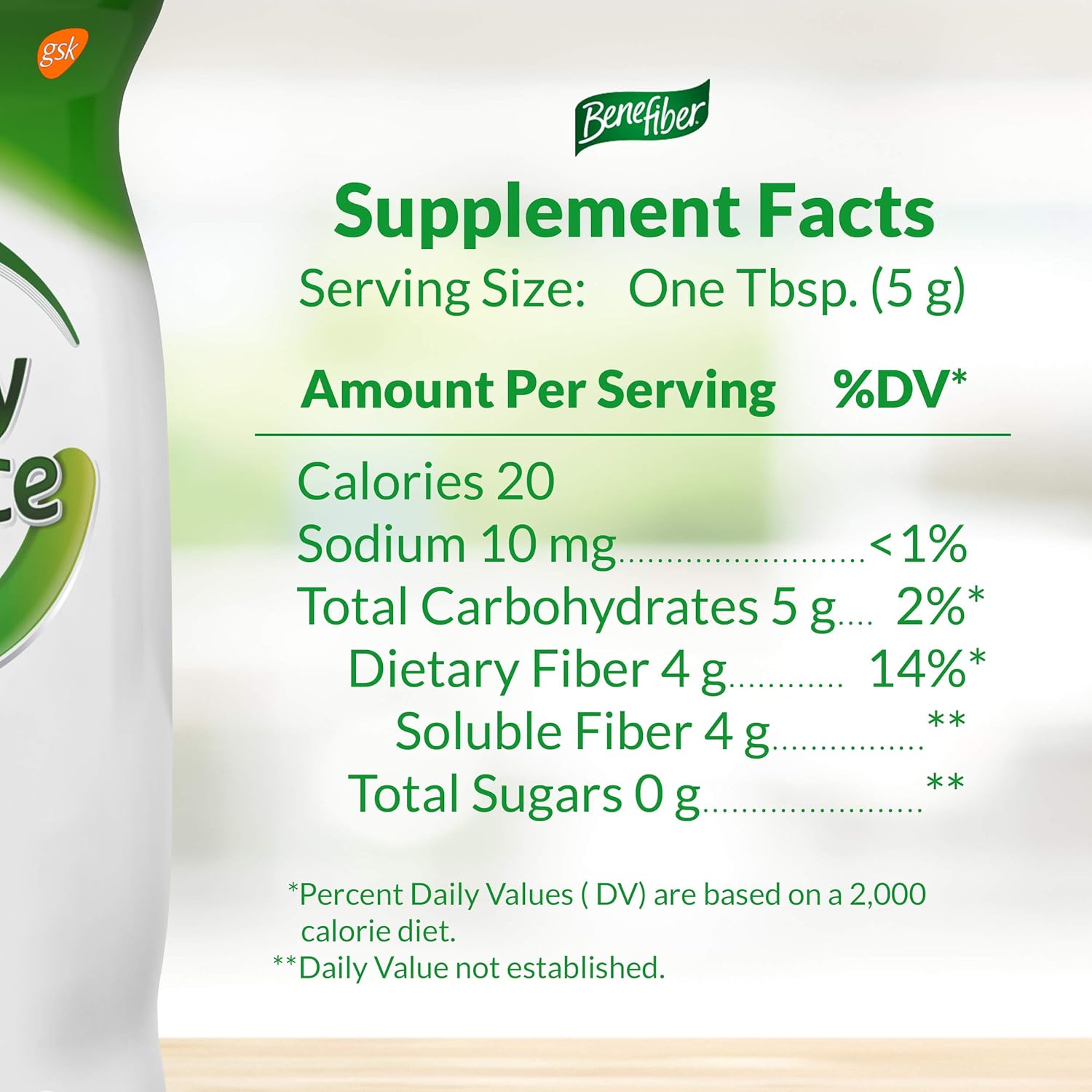 Benefiber Healthy Balance Daily Prebiotic Dietary Fiber Supplement Powder for Digestive Health, Clear and Taste-Free, 35 Servings of Fiber Powder, 6.2 oz: Health & Personal Care