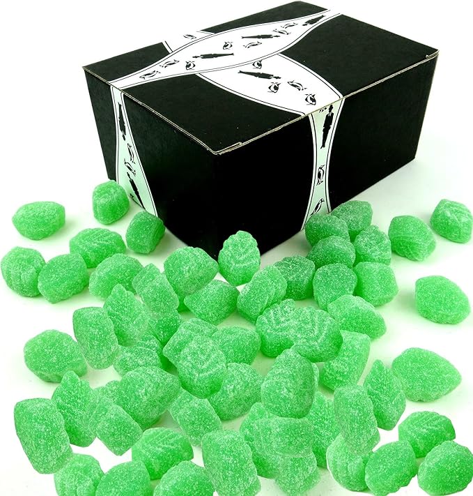 Ferrara Spearmint Leaves Jelly Candy, 2 lb Bag in a Gift