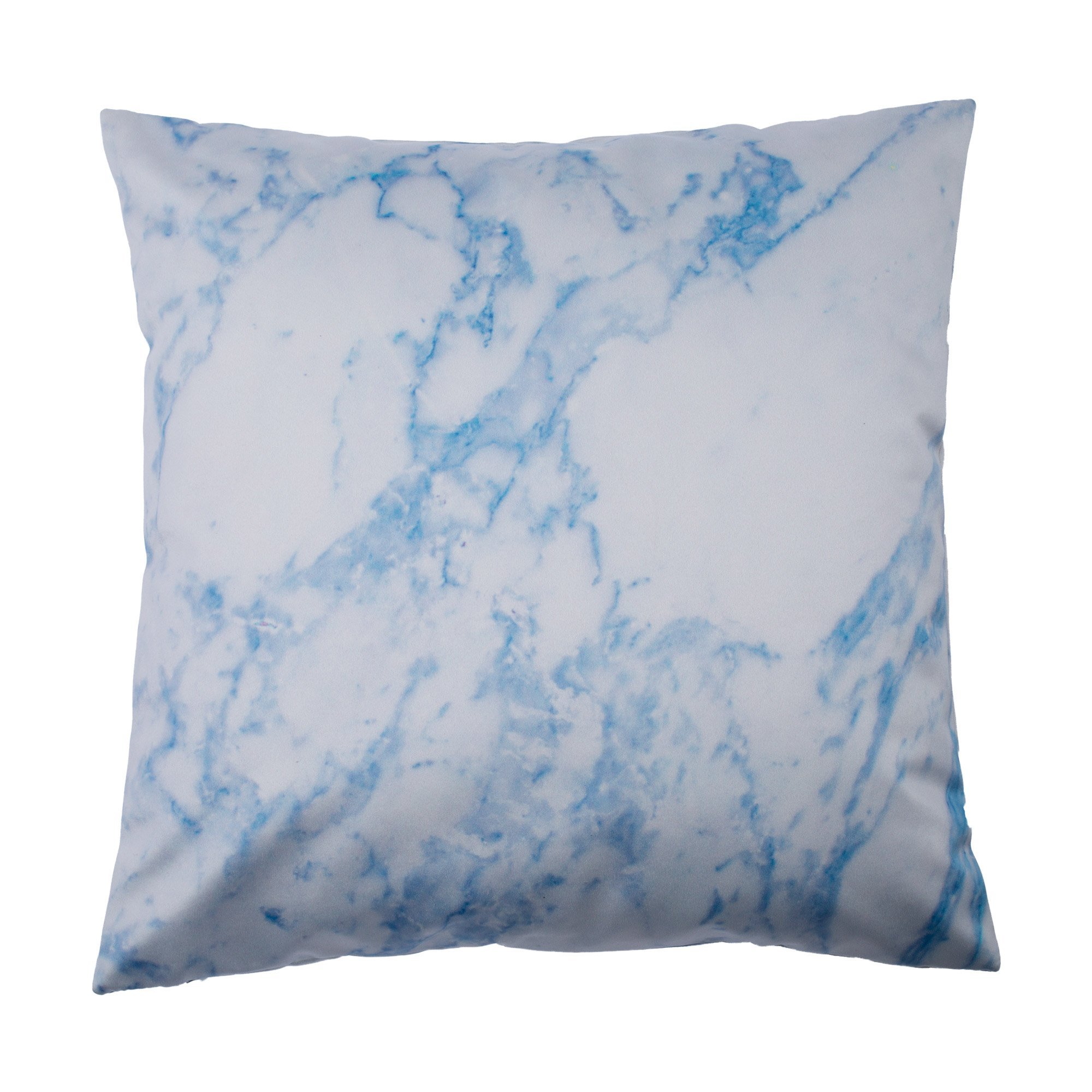 MADURA Cushion Cover Marble, bright blue, 40 x 40 cm