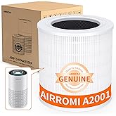 AIRROMI A2001 HEPA Air Purifier Replacement Filter, 3-In-1 Original Filter, Remove 99.97% of 0.3 Micron Particle 1 Pack White Activated Carbon
