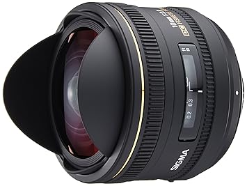 Sigma 10 mm F2,8 EX DC Fisheye HSM-Objektiv (Gelatinefilter) für Nikon Objektivbajonett