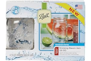 Loew-Cornell Small Mouth Ball Drinking Mug, 16-Ounce, 4-Pack