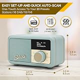 Roberts Revival PETITE2 FM/DAB/DAB+ Digital Radio with Bluetooth Duck Egg view 5