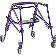 Inspired by Drive Nimbo 2G Lightweight Posterior Walker with Seat, Wizard Purple, Medium