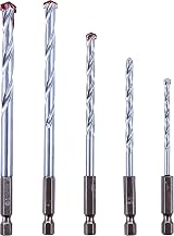 Amtech F1730 5 Piece Hex Shank Masonry Drill Bit Set 4-10mm Hardened Steel view 3
