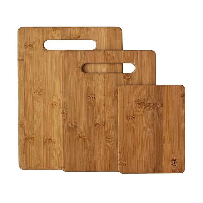 Totally Bamboo Set of 3 Bamboo Cutting and Ser...