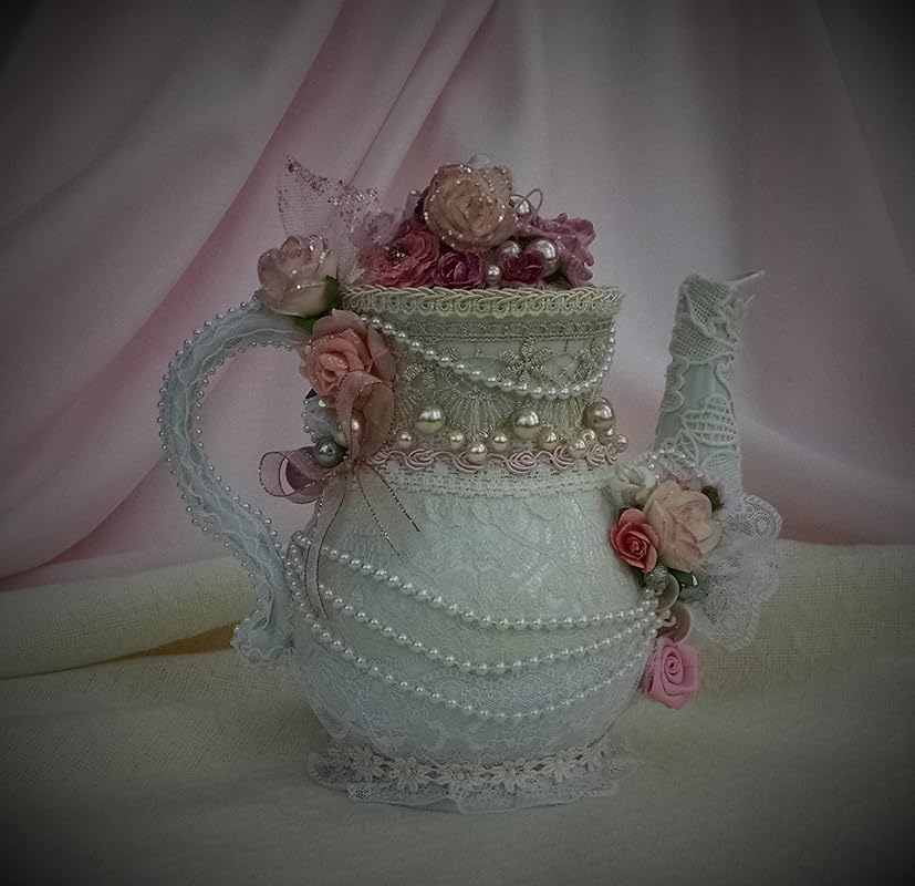 Teapot Centerpiece, Shabby Chic Teapot, Wedding Shower