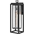 Hinkley Republic Large Outdoor Wall Mount Lantern, Composite, Clear Seedy Glass Panes, Anti-Fading Finish, Adjustable Mountin