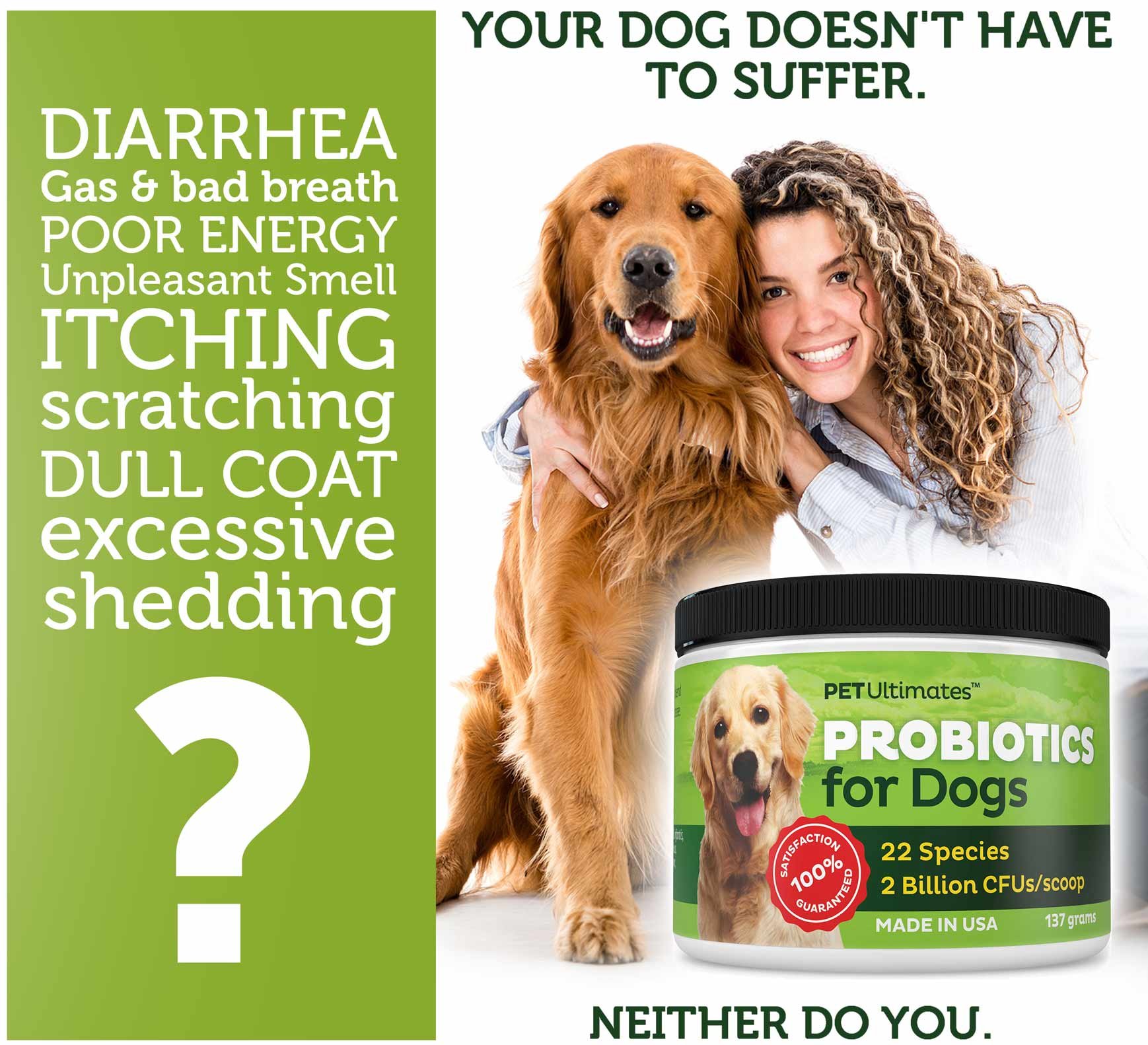 Pet Ultimates Probiotics for Dogs, 137 grams 820103782838 eBay