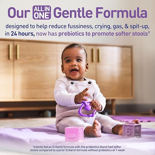 ENFAMIL NEUROPRO GENTLEASE FOR EASING FUSSINESS, CRYING, GAS, SPIT-UP IN 24 HRS, SMALLER PROTEINS FOR EASY DIGESTION, BRAIN SUPPORTING DHA, PREBIOTIC BLEND, HUMO6*, BABY FORMULA, 27.4 OZ CAN