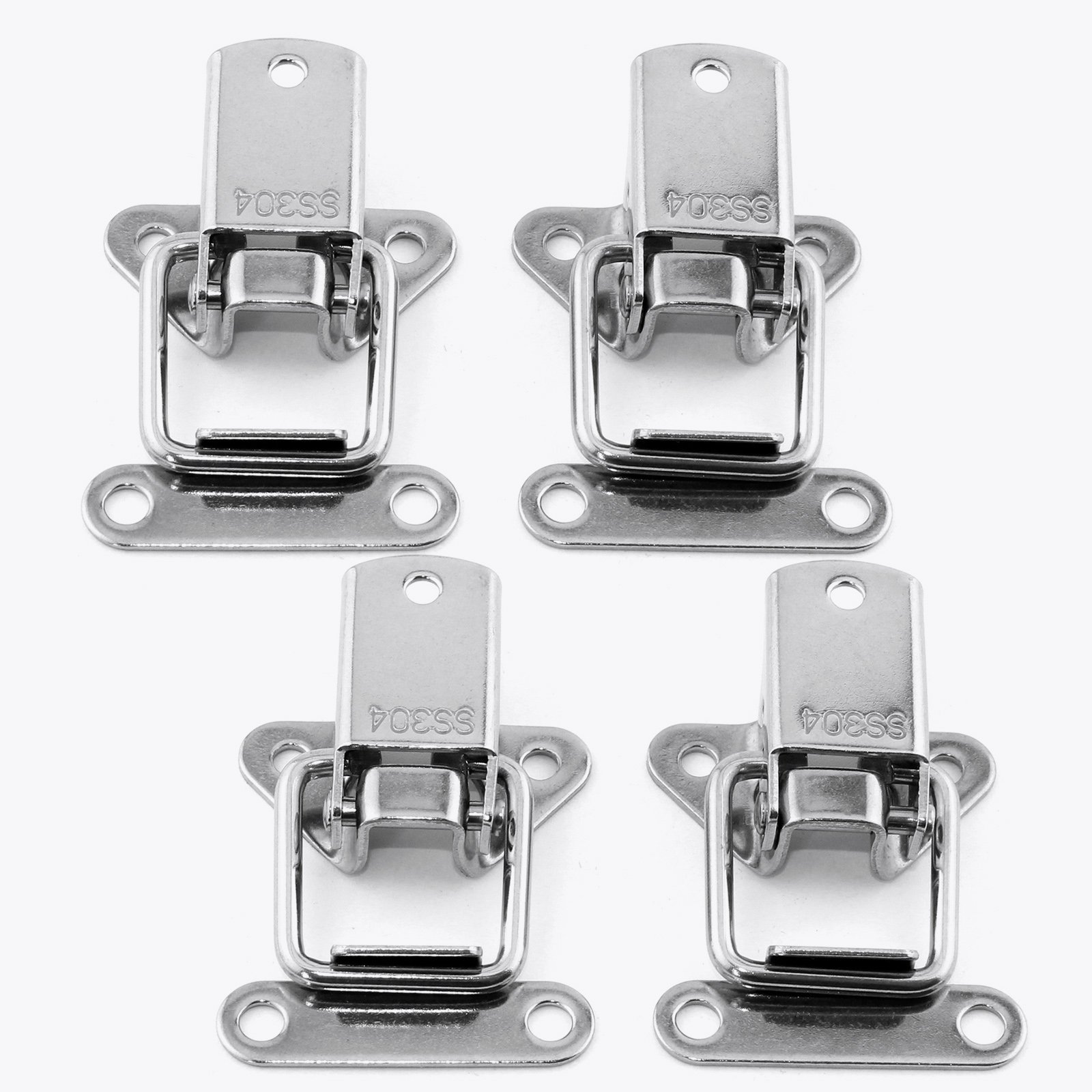 4x Stainless Steel Toggle Clamps, Latch Clamp,Toggle Latches Hasp Chest