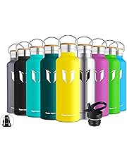 Super Sparrow Doppia Parete in Acciaio Inox coibentato Bottiglia di Acqua - 500ml & 750ml & 1L - Isolante della Borraccia - Perfetto Thermos - Privo di BPA, BPS, ftalati