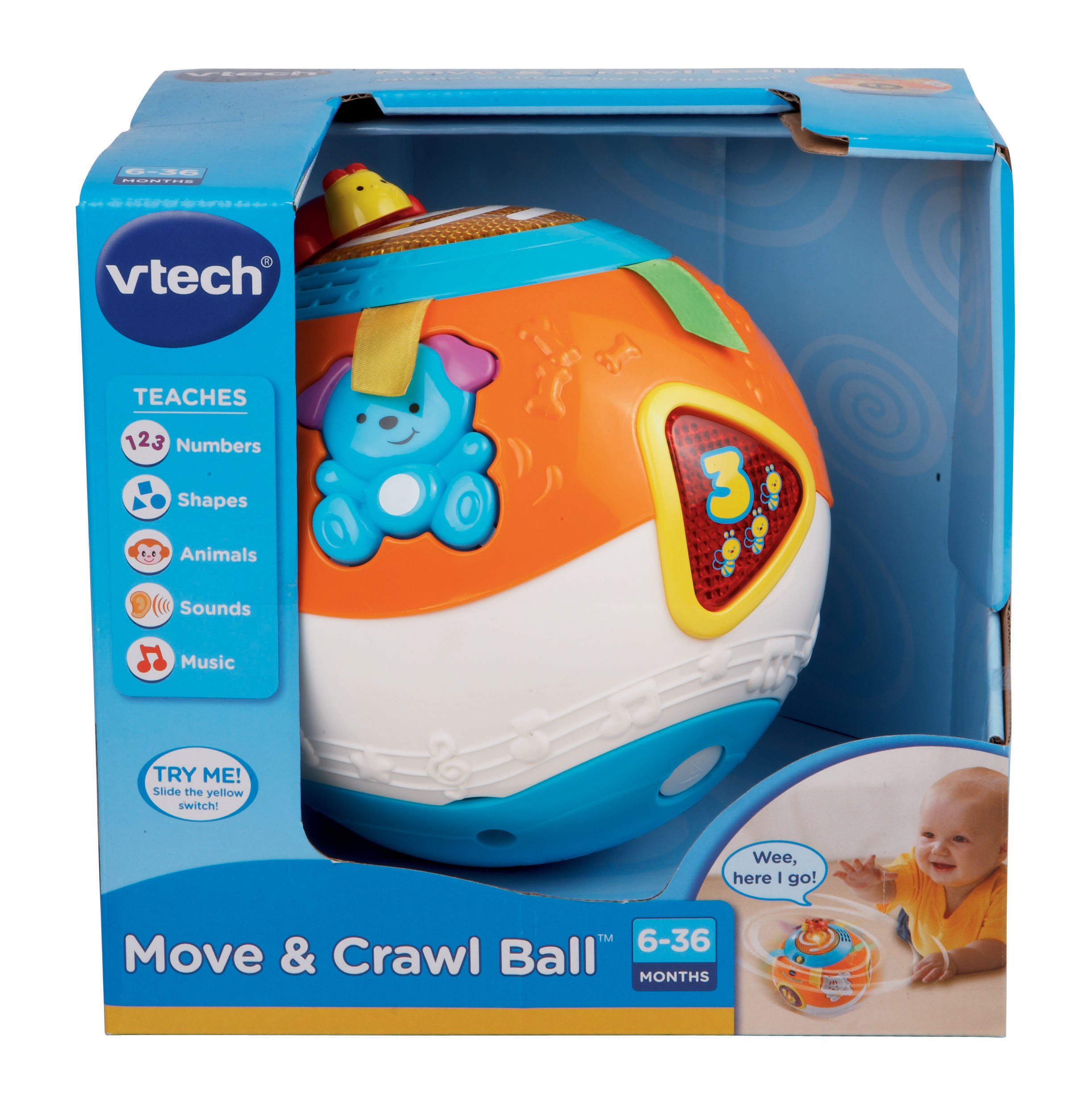 Mua VTech Move and Crawl Ball, Orange trên Amazon Mỹ chính hãng 2021 Fado