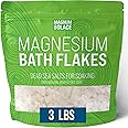 Magnesium Flakes for Bath - Magnesium Chloride Flakes - Dead Sea Salts for Soaking, 3 LBS