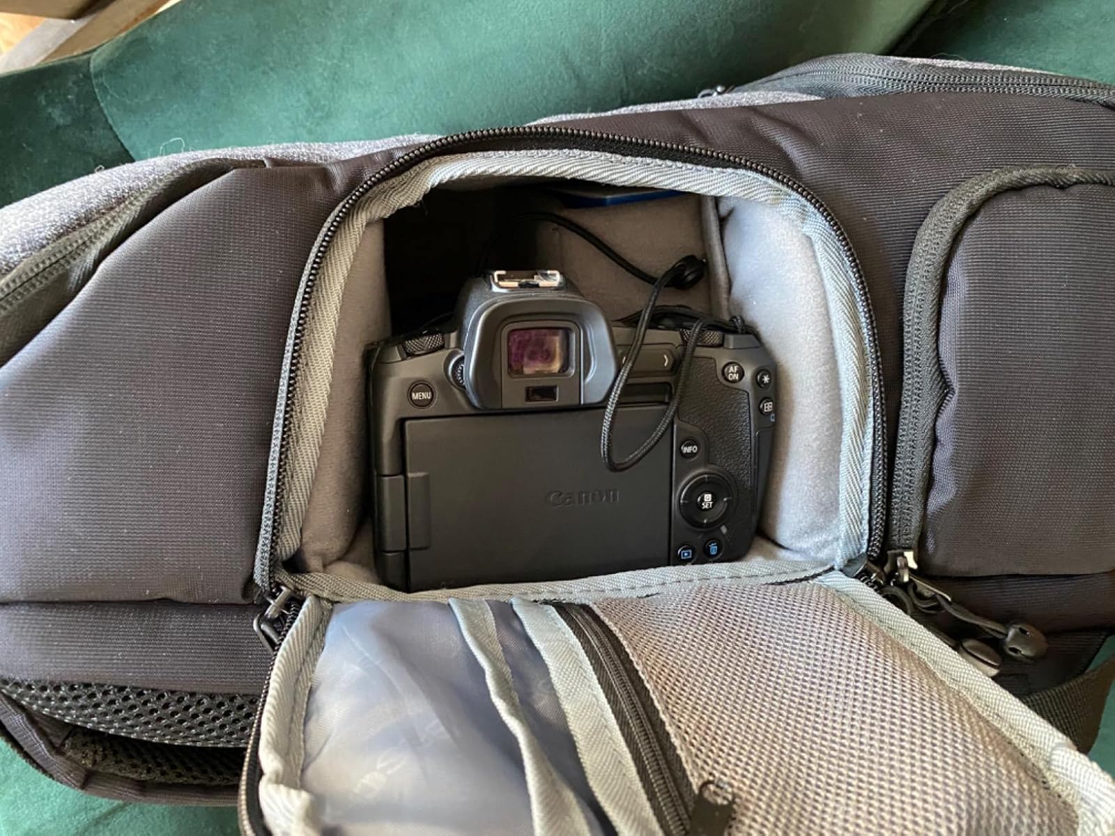 No need take off the bag and get all the gears.