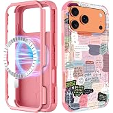 LISEVO for iPhone 18 Pro Max/17 Pro Max Case Compatible with MagSafe | Quotes, Heavy Duty, Shockproof Protection, Girly Unique Fashion, Cute Pattern, Magnetic Design, Phone Cover for Women