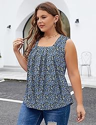 KTILG Sleeveless Long Flowy Tank Tops for Women to