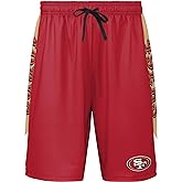 FOCO NFL Mens NFL Team Logo Side Stripe Training Shorts