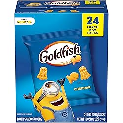 Goldfish Minions Cheddar Crackers, 24 Lunch Box Packs