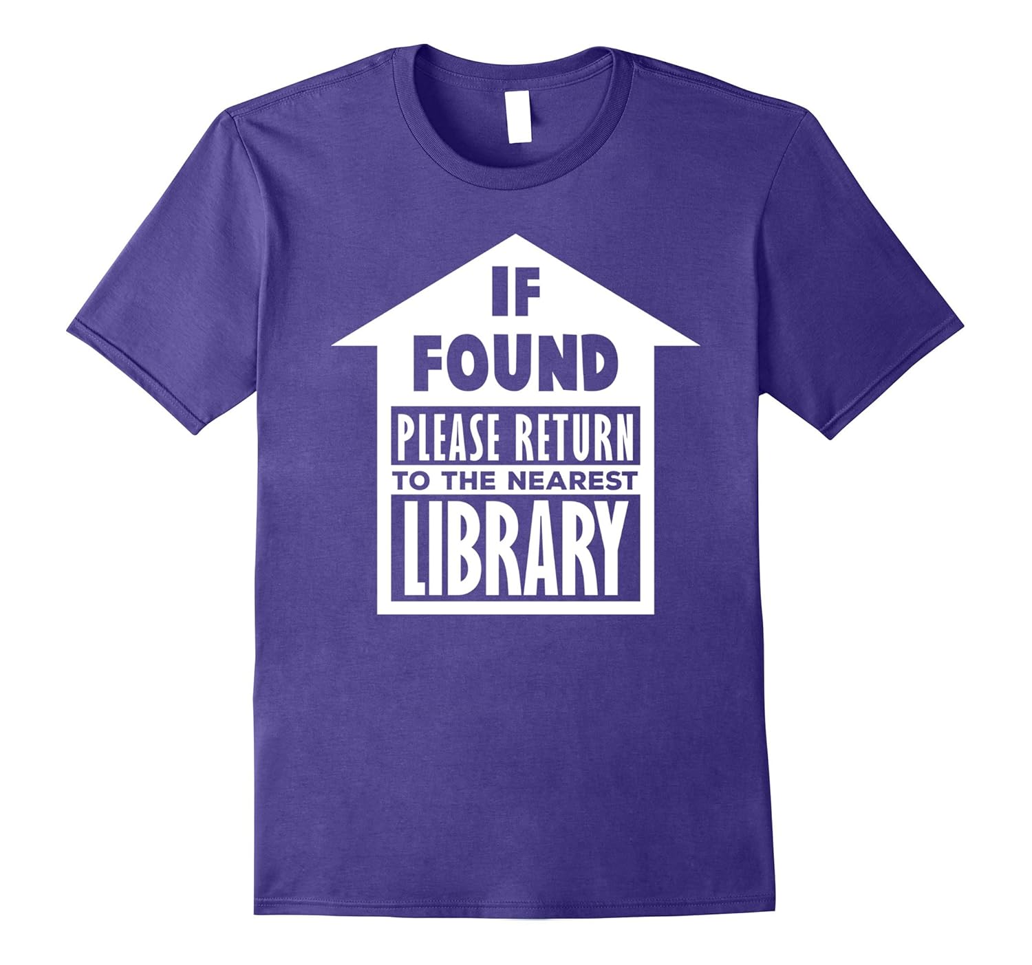 If Found Please Return To Library T-Shirt Book Lover Tee-ANZ