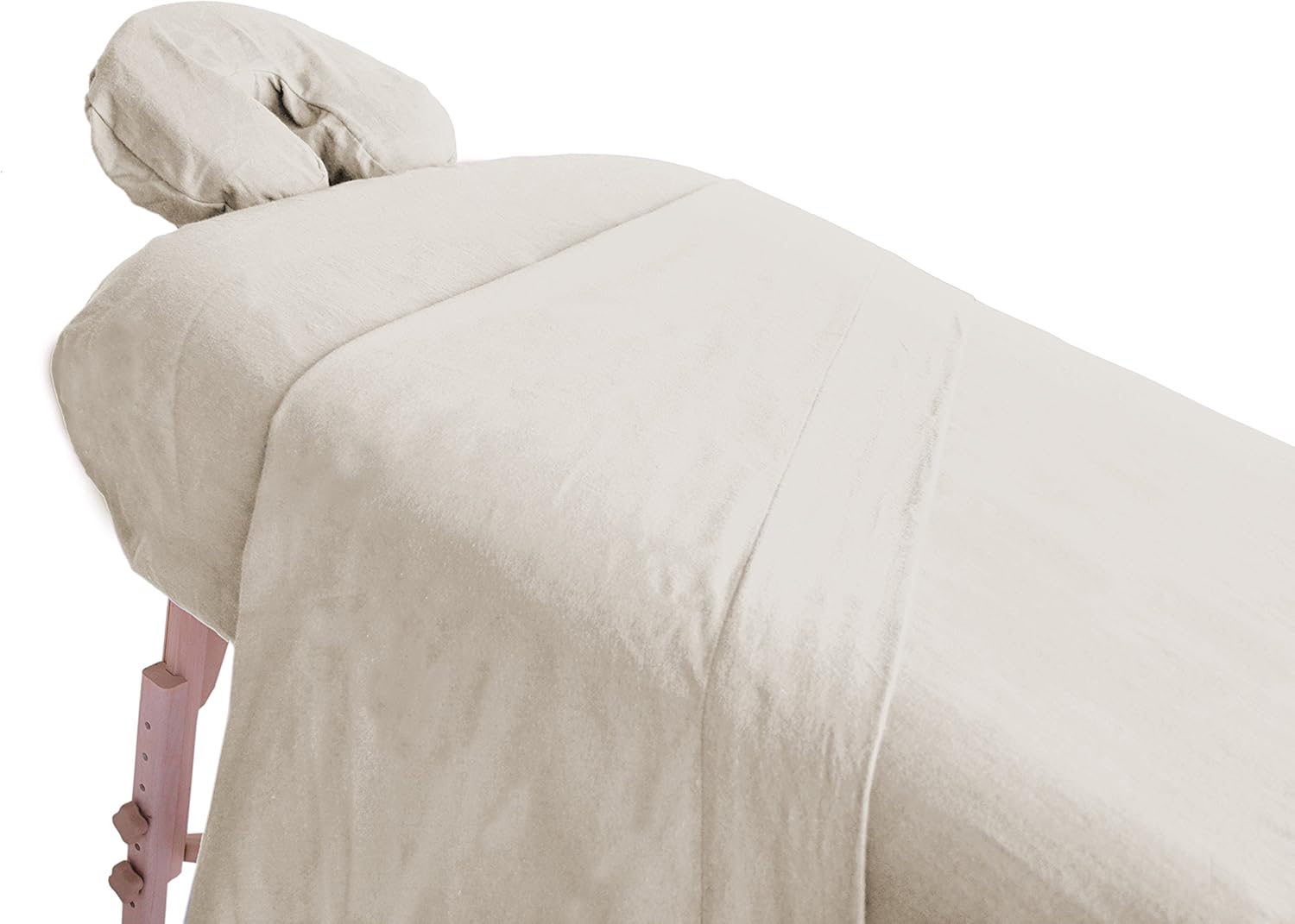 London Linens Extra Thick 100% Cotton Flannel Massage Table Cover Sheet 3 Piece Set (Natural): Health & Personal Care