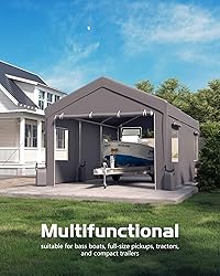 GarveeLife 12x20 FT Carport, Heavy-Duty Portable