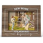 FONDCANYON New Home Memories Housewarming Picture Photo Frame, First Home Gifts (5x7 Inch Photo) (Color-4)
