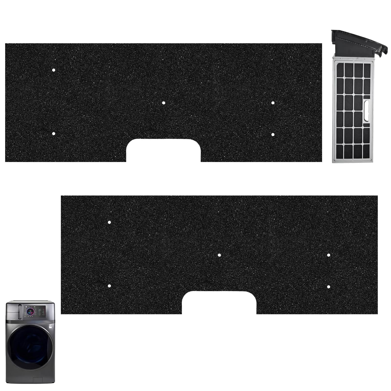 Photo 1 of 2 Pack WH01X35719 Dryer Lint Filter Compatible with GE Profile Washer Dryer Combo, Foam Filter Lint for Models:PFQ97HSPVDS x4