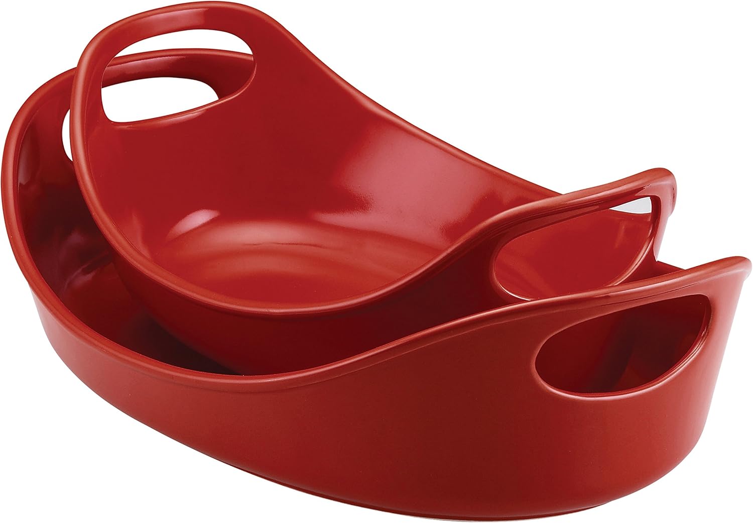 Square Red Casserole Dish with Lid and Handles Rachael Ray Red