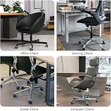 PATIKIL 5x Gray 2 Inch Office Chair Wheels 7/16" x 7/8" Stem 110 Lbs Casters view 7
