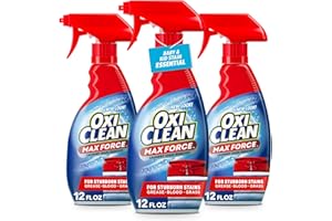 OxiClean Max Force Laundry Stain Remover Spray, Newborn & Baby Essentials, Stain Treater, 12 fl oz, 3-Pack