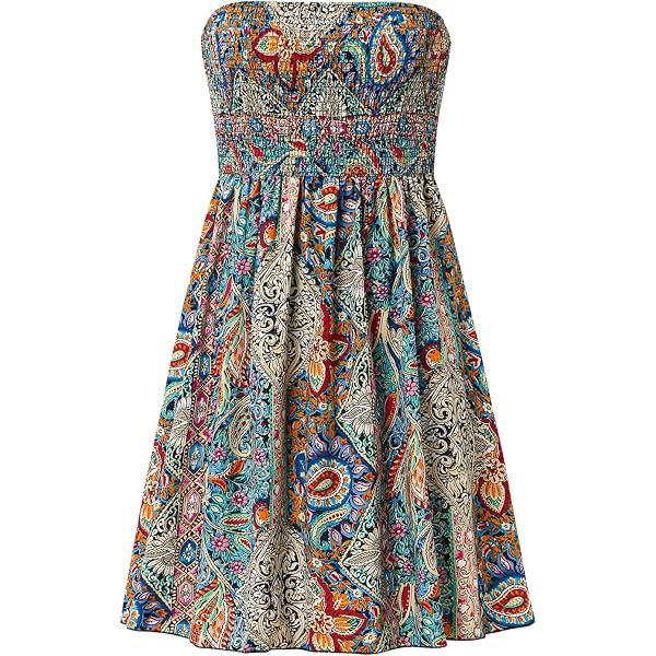 Floerns Boho Maxi Dress For Women – Paisley Print, Sleeveless, Ruffled Hem – Perfect For Summer & Vacation