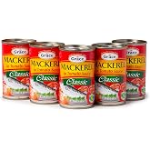 Grace Mackerel in Tomato Sauce (Classic Mackerel in Tomato Sauce 5.5oz - 5 Pack)